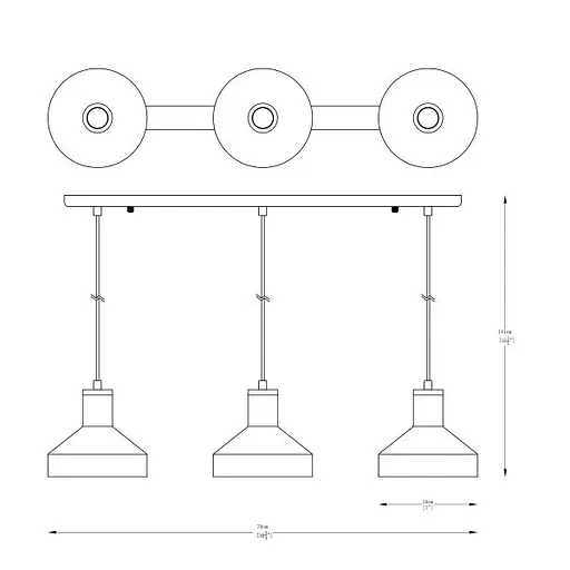 Люстра SIGMA A8016S-3A Zuma Line - фото 2