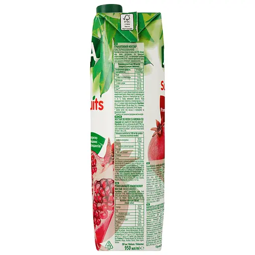 Упаковка нектару Jaffa Superfruits Гранатовий 11.4 л (950 мл х 12 шт.) - фото 3