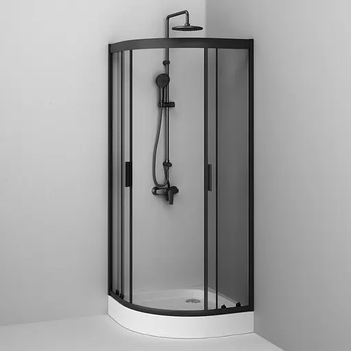 Душевая кабина AM.PM Gem 1/4 Round W90UG-401-8080-BT - фото 4