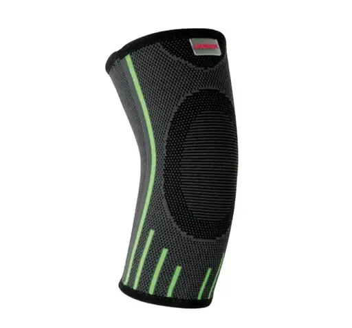 Компресійний налокітник MadMax MFA-283 3D Compressive elbow support Dark grey/Neon green (1 шт) M (MFA-283_M) - фото 1