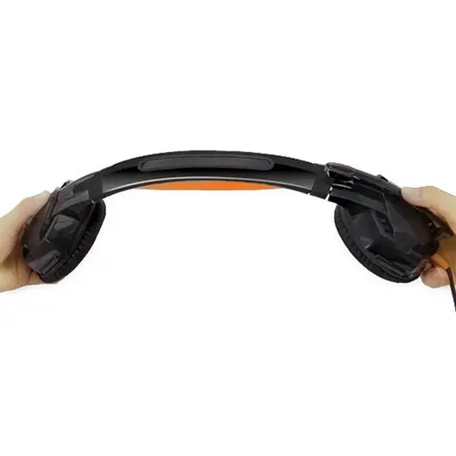 Наушники REAL-EL GDX-7700 SURROUND 7.1 black-orange - фото 6