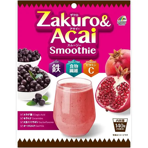 Смузі Unimat Riken з вітаміном С, залізом, керамідами, з гранатом та асаї 140 г