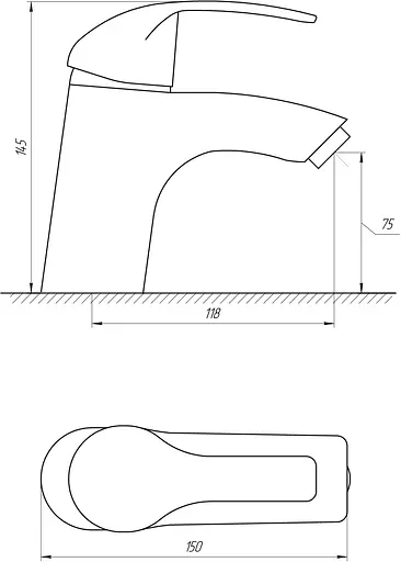 Смеситель для умывальника Domino Accent DAC-101 Хром - фото 4