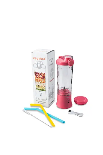 Портативный блендер Enjoy Blend 63738399 розовый (коралловый) - фото 2