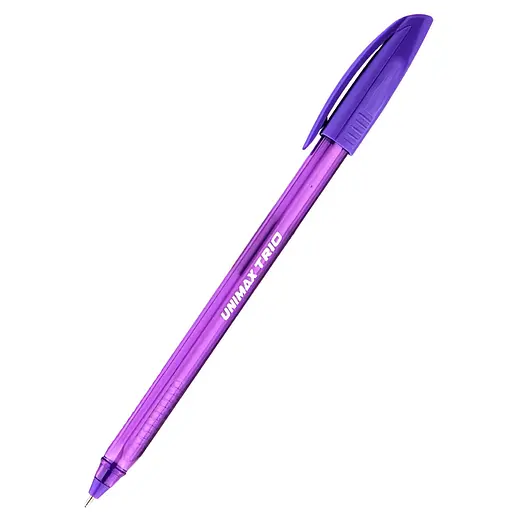 Набор шариковых ручек Unimax Trio фиолетовый 12 шт. (UX-104-11)
