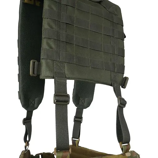 Лямки м'які для тактичних поясів РПС Kiborg з евакуаційною ручкою Khaki (1000-k3028) - фото 3