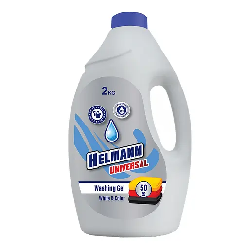 Средство для стирки жидкое Helmann Universal для белых и цветных вещей 2 кг - фото 1