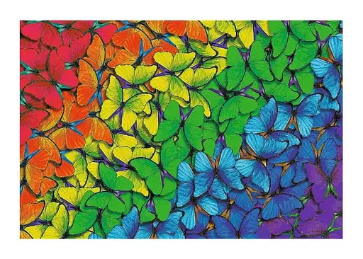 Пазл Trefl деревянный фигурный Цветные бабочки 500+1 эл. (20159) - фото 2