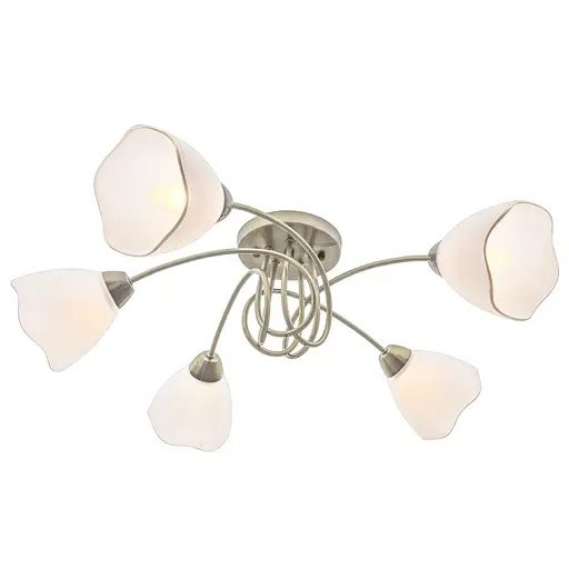 Люстра стельова Brille класична в зал E27 60W BZ (LK-601C/5) - фото 2