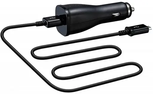 Автомобильный зарядный Samsung ECA-U21CBE черный на 2 Ампера. - фото 1