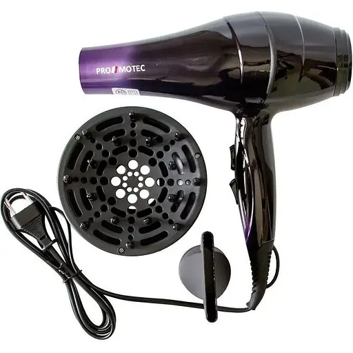 Фен для сушіння та укладання волосся Promotec PM 2303 дифузор 3000 W - фото 1