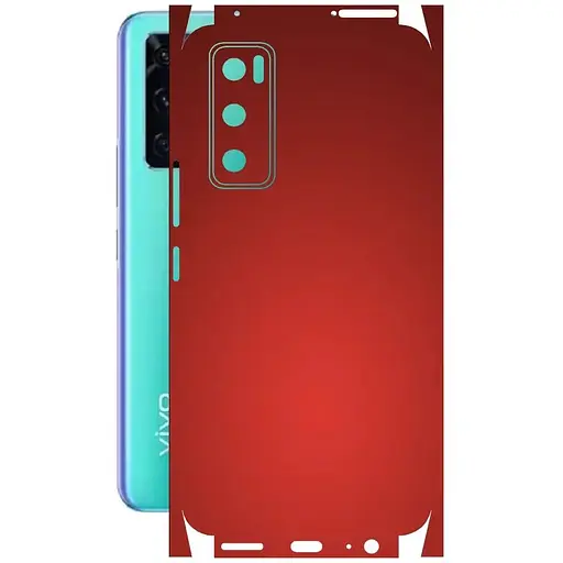 Захисна плівка StatusSKIN для Vivo V20 SE Корпус Вініл червона матова - фото 1