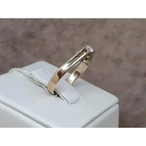 Золоте кільце Гаразд з діамантом. 302399 18 - фото 4