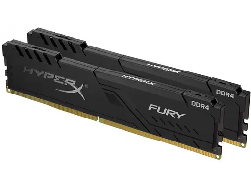 Модуль памяти HyperX DDR4 16Gb (2x8) Kingston Fury Black 2400 MHz (HX424C15FB3K2/16) Б/у - фото 1