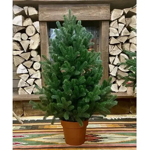 Ялинка Hvoya Traditional лита в горщику 90 см зелена новинка - фото 3