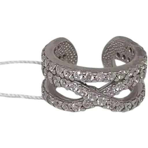 Серебряная серьга-кафф Ирий на хеликс. 40023