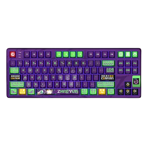 Клавиатура VALKYRIE VK87 ZHAO YUN Violet Green - фото 1