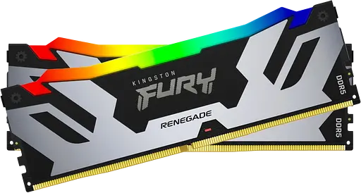 Оперативна пам'ять Kingston Fury 32GB (2x16GB) DDR5 7600MHz Renegade RGB White (ex.HyperX) (KF576C38RWAK2-32)