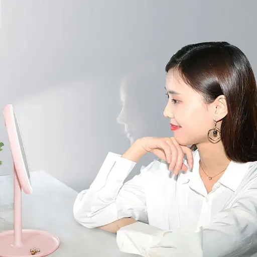 Дзеркало для макіяжу DOCO Pro LED Makeup Mirror Pink (M002) [66274] - фото 5