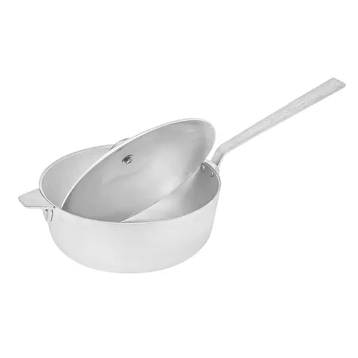 Алюминиевый сотейник с литыми ручками и крышкой 4 л, Полімет 86944 - фото 5