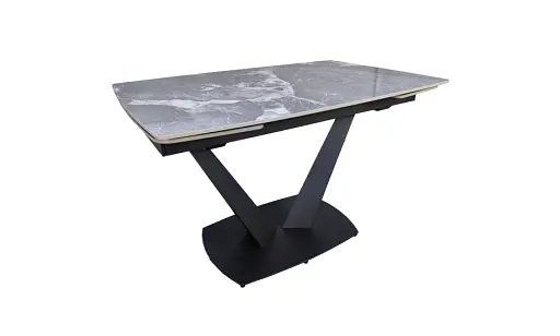 Стол Саймон 1200/1800×800×750 серый глянец