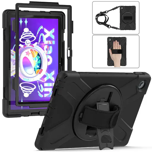 Чохол Rugged 3 Layers броньований протиударний з захистом Lenovo Tab 10 2025 TB311 Чорний - фото 7