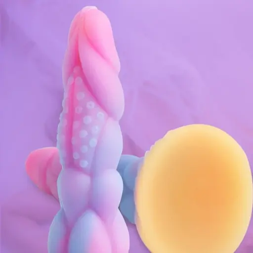 Фалоімітатор I’MCUM Galaxy Glow 20.7 см Світиться у темряві Різнокольоровий (IM-KYJ255-3) - фото 9