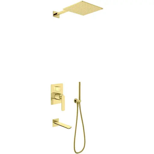 Душова система Kohlman Experience 30 gold + BOX прихованого монтажу KPL-QW211EGDQ30, Золотий - фото 1