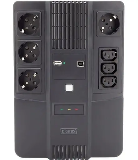 Джерело безперебійного живлення Digitus 600 ВА / 360 Вт / 7 А*ч (DN-170110) - фото 2