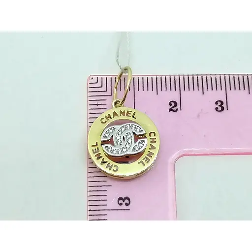 Золота підвіска Столична Ювелірна Фабрика з фіанітами. 423223Ж - фото 4