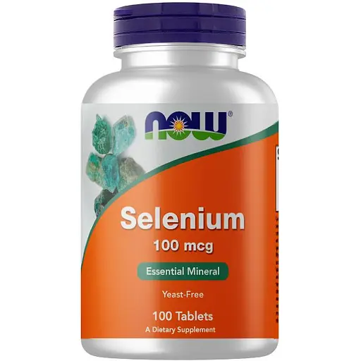 Вітаміни та мінерали Now Selenium 100 мкг 100 таблеток