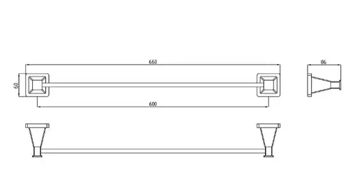 Тримач рушників Gappo 66 см G1901 - фото 2