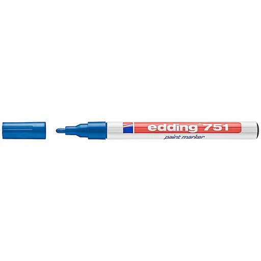 Маркер Edding Paint e-751 1-2 мм круглый синий (e-751/03)