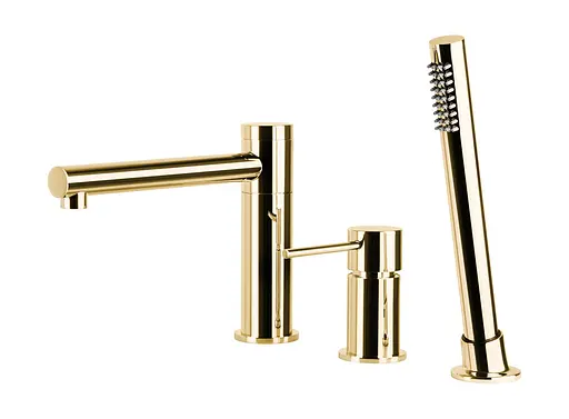 Змішувач для ванни Corsan Lugo gold на борт ванни CMB7542GL Золотий - фото 1
