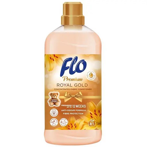 Концентрований кондиціонер для білизни Flo Premium Royal Gold 1.8 л - фото 1