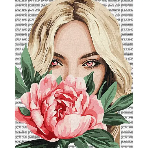 Картина за номерами "Барвиста поезія: Півонія" ©art_selena_ua Ідейка KHO8599, 40х50 см - фото 1