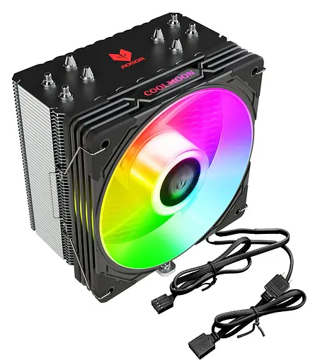 Кулер для процессора Coolmoon Aosor AS400 BLACK (AS400 BLACK) - фото 2