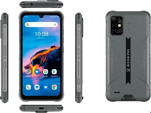 Захищений смартфон Umidigi Bison Pro 4/128GB АКБ 5 000мАч Gray - фото 2