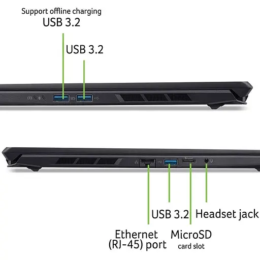 Ноутбук Acer Nitro V 16S ANV16S-61-R9C4 (NH.QXNEU.003) Obsidian Black - фото 7