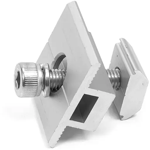 Средний крепеж для монтажа солнечных панелей, алюминий, 30мм.