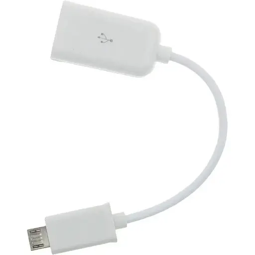 Кабель переходник Toto OTG cable micro папа USB мама 0.16 m белый