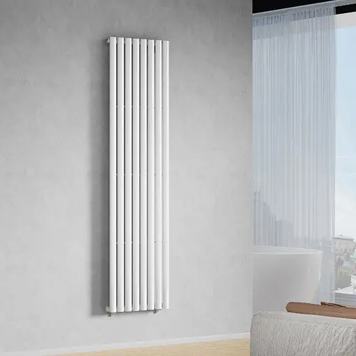 Вертикальний радіатор Navin Ellipse 480x1800-8, anticor, білий 10-012033-4880, Білий - фото 5