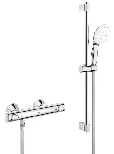 Термостат для душа Grohe Grohtherm 500 с душевым гарнитуром 34796001, Хром - фото 1