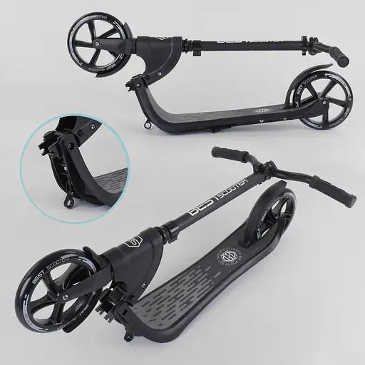 Самокат Best Scooter 92х48х104 см Чорний 000231489 - фото 3