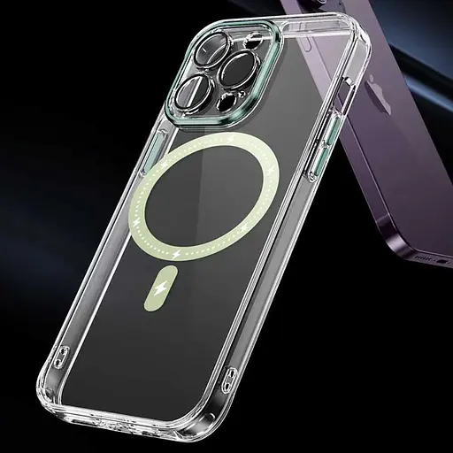 Чохол Epik TPU+PC Colorful with MagSafe для Apple iPhone 13 Pro Max 6.7 Green - фото 4