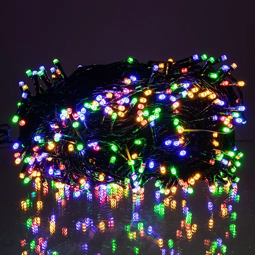 Новорічна гірлянда Різдвяна фея GarlandoPro 50 м 500 LED чорний дріт Мультиколор CF500L50MBML