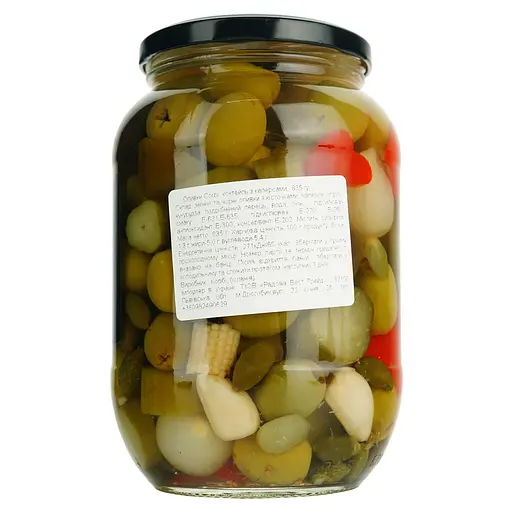 Оливки Corbi Коктейль с каперсами 835 г - фото 4