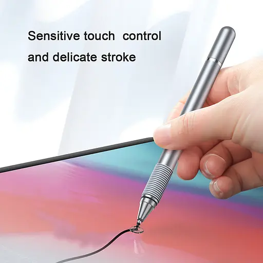 Стилус універсальний ємнісний Baseus Golden Cudgel Capacitive Stylus Pen ACPCL-0S сріблястий - фото 4