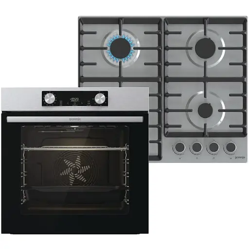 Встроенный комплект варочная поверхность Gorenje G642ABX + духовой шкаф Gorenje BO6737E02XK