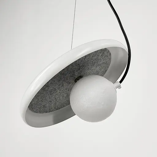 Підвіс із білим корпусом та білим плафоном на магніті | Арт. A 166D-250 WT | Line F - фото 4